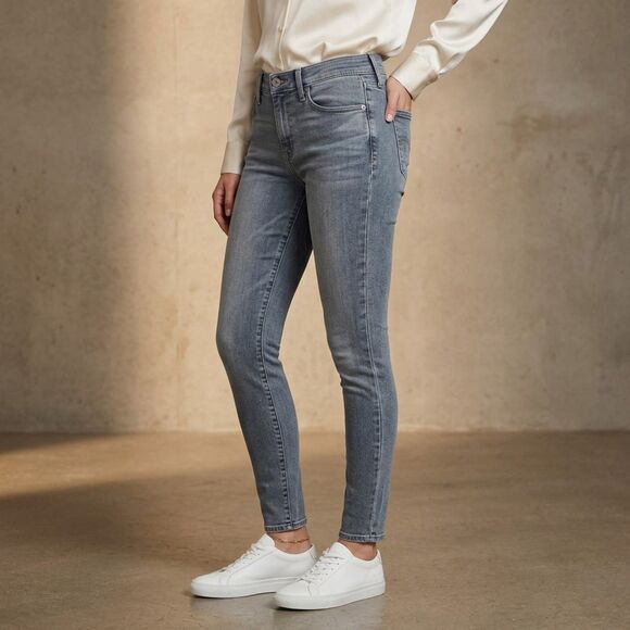 Denizen from Levi's Denim - Denizen Levi's Womens Modern Skinny Jeans Size 4, W27, L32 Gray Medium Denim